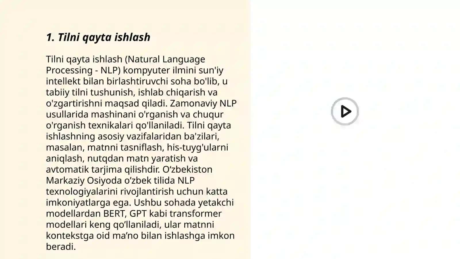 Tilni qayta ishlash 3