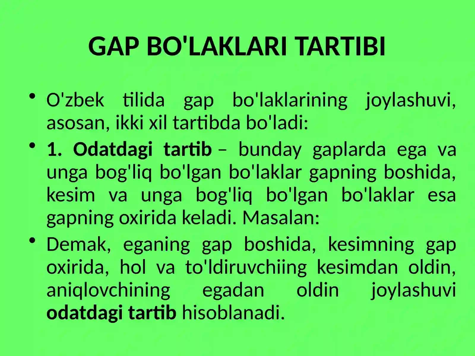 Gap bo`laklari 3