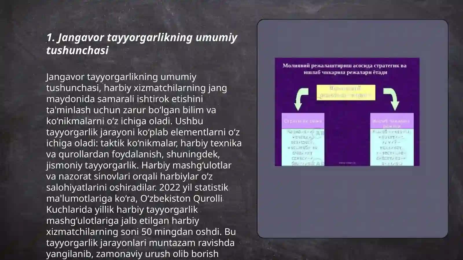 Boʻlinmalarda jangavor tayyorgarlikni tashkilashtirish va rejalashtirish 3