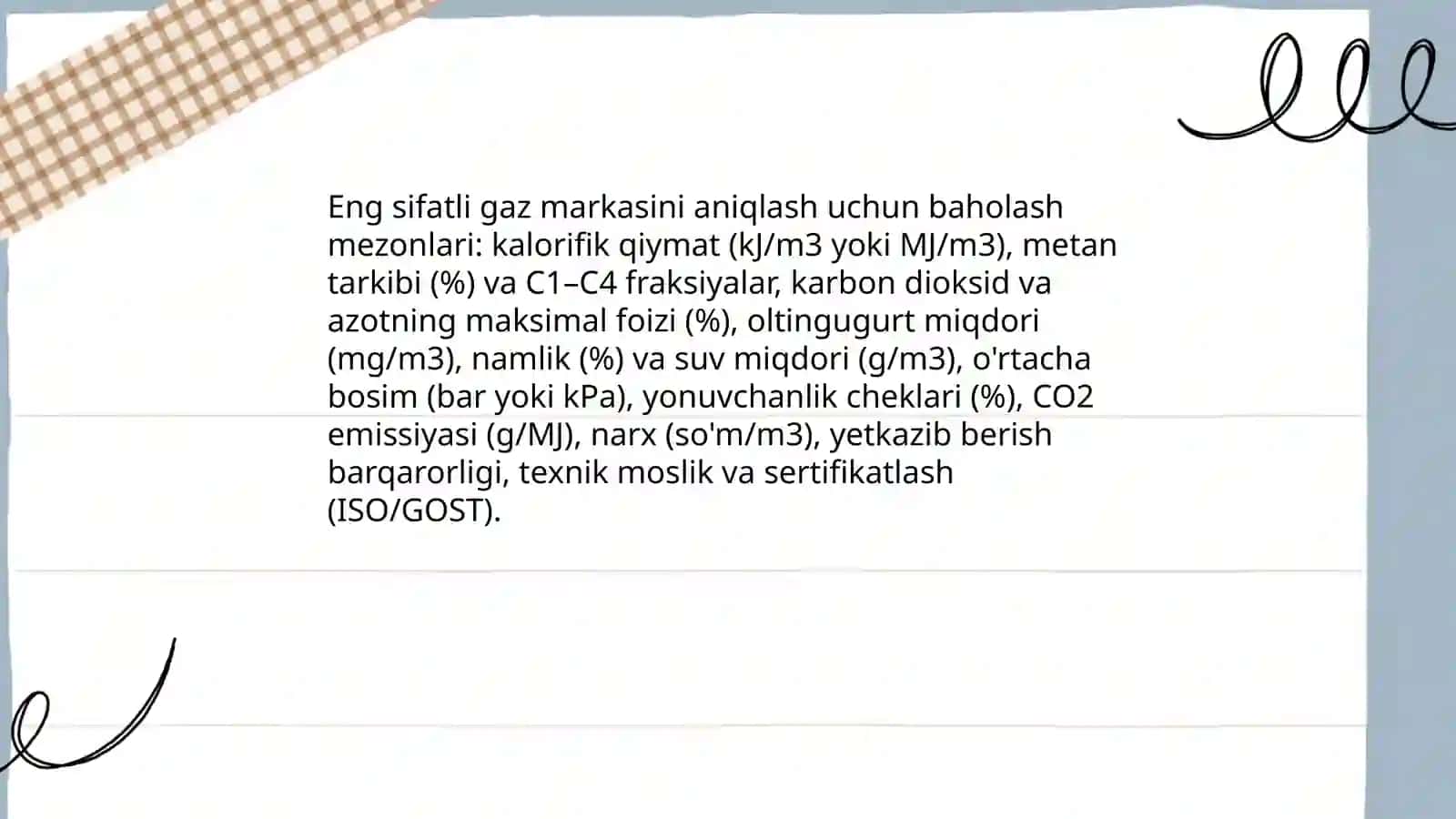 Eng sifatli gaz markasini aniqlash 3