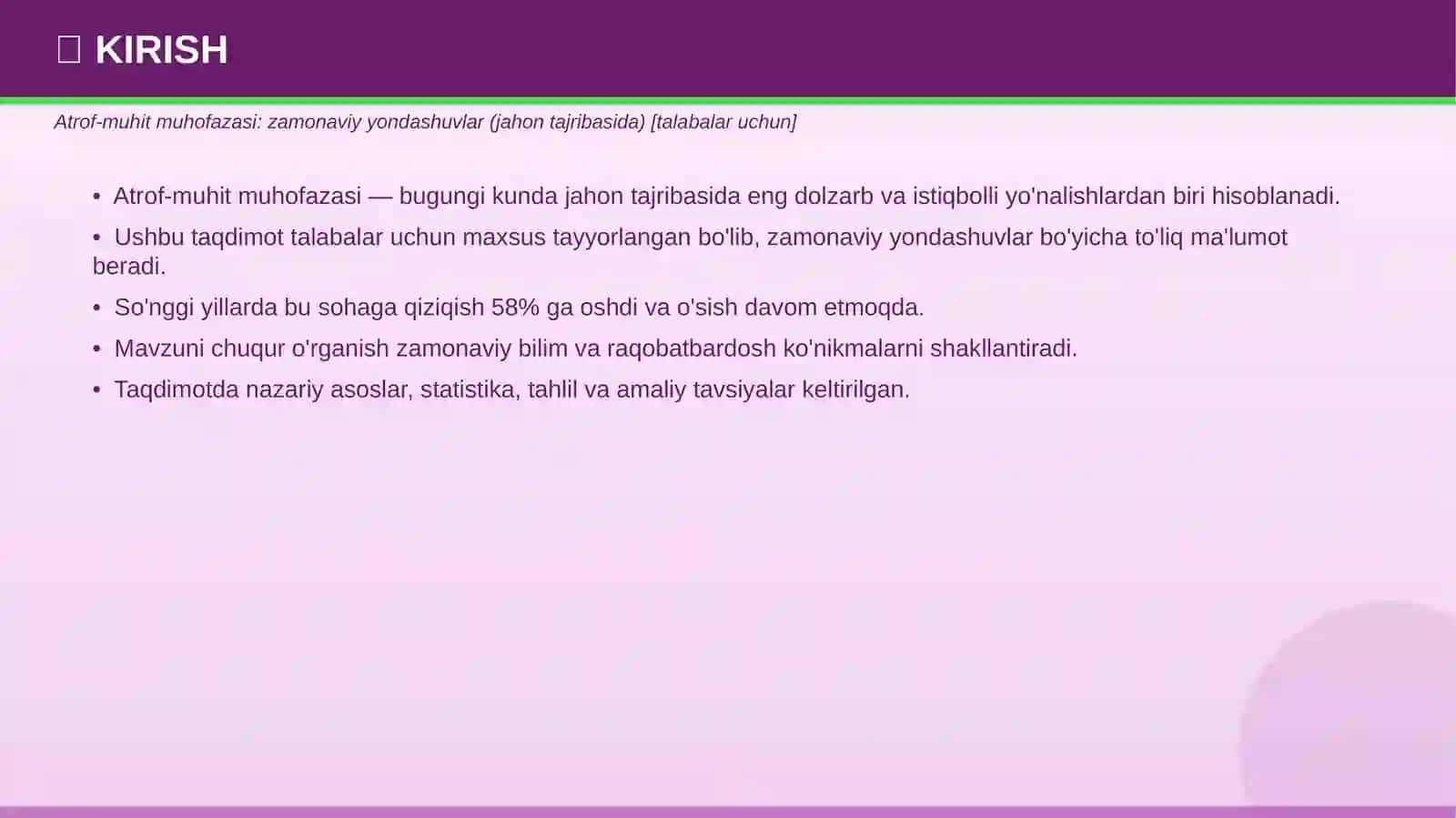ATROF-MUHIT MUHOFAZASI 3
