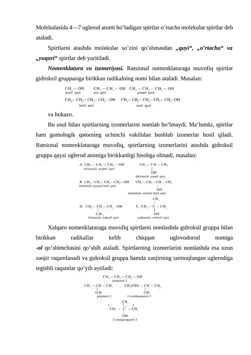 Ikki atomli spirtlar 3