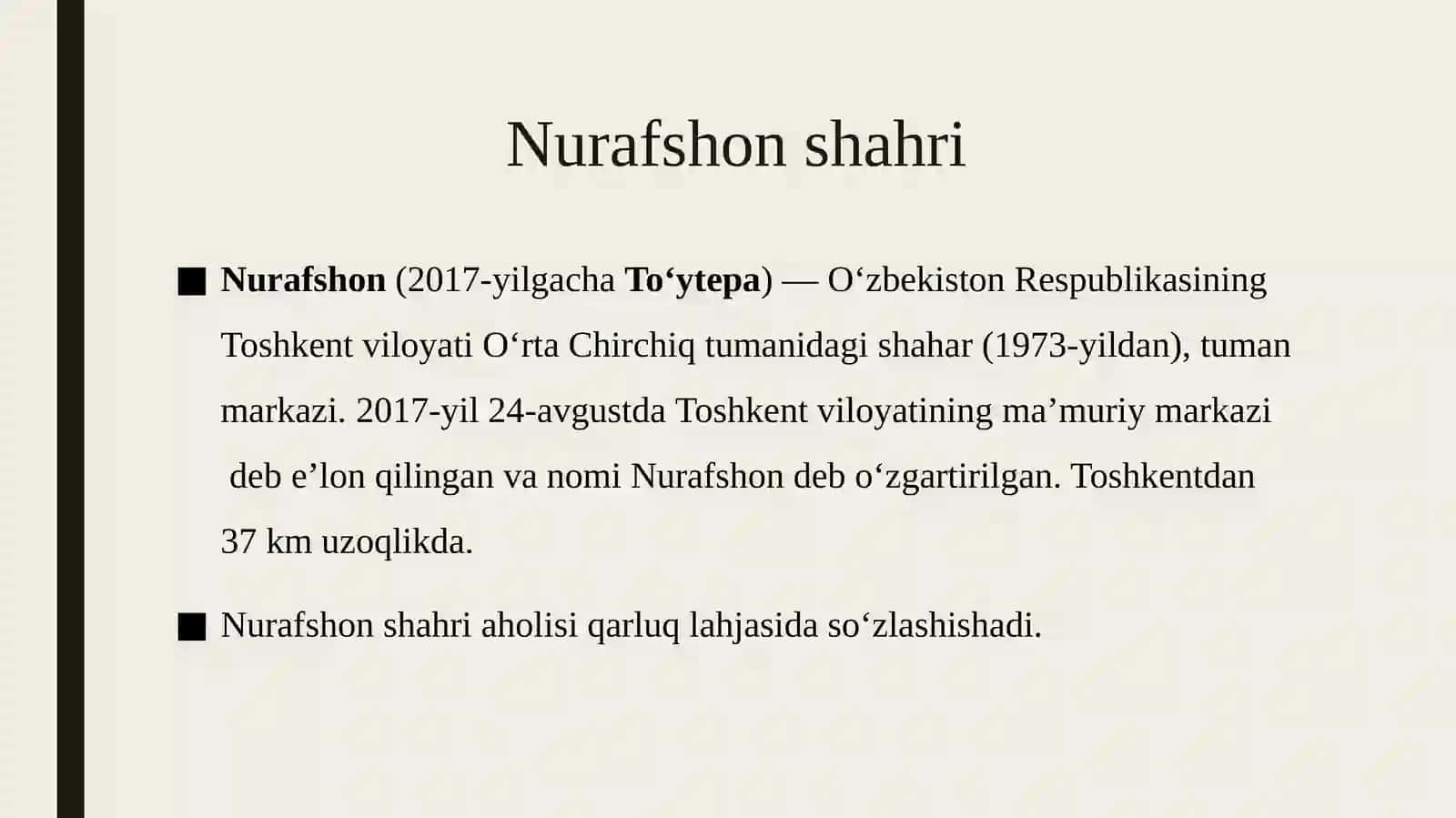 Toshkent viloyati  shevasi 3