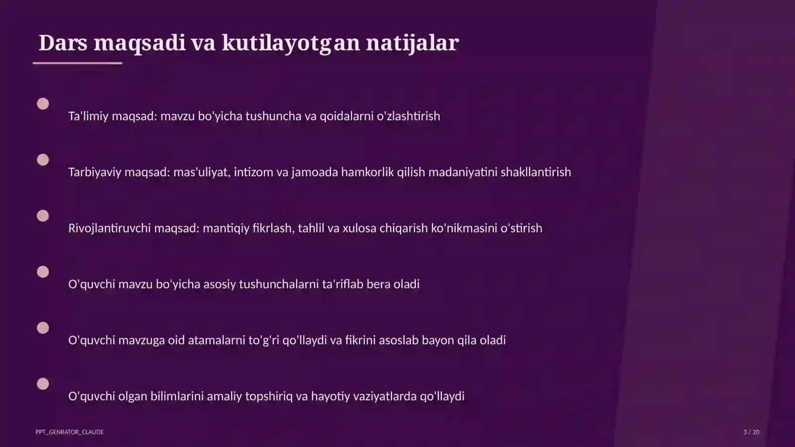 Huquq va iqtisodiyot asoslari (9–11) — o'qituvchilar uchun 3