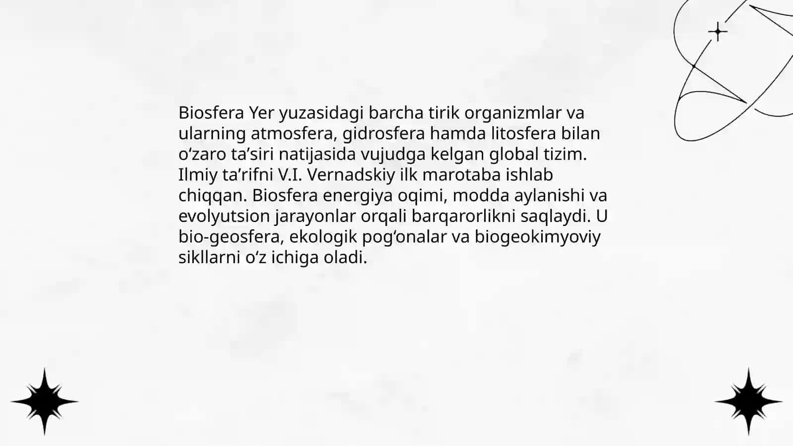 Biosfera haqida talimot va uning ilmiy asoslari 3