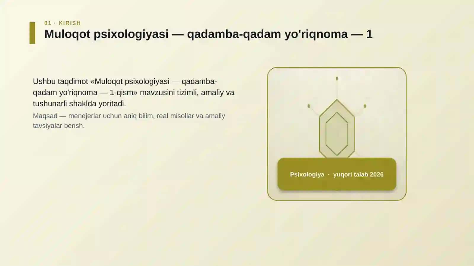 Muloqot psixologiyasi — qadamba-qadam yo'riqnoma — 1 3