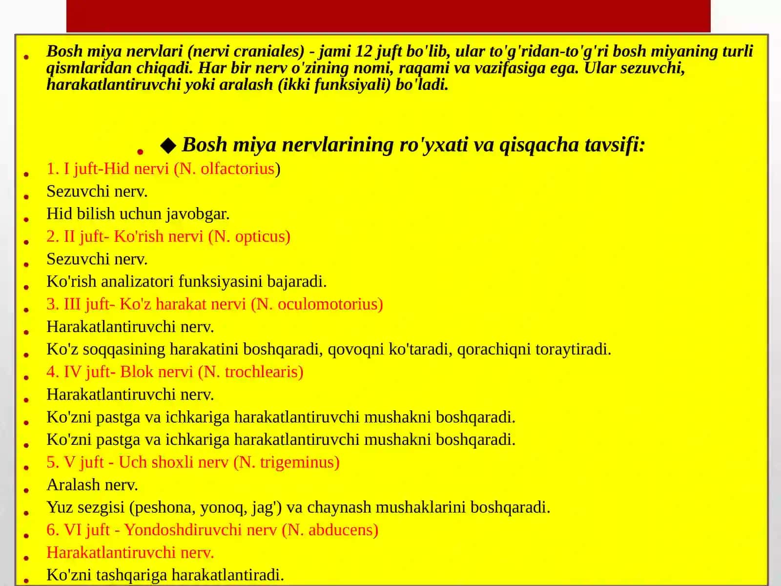 Nervning kallasuyagi asos va g'orsimon sinusi tavsifi 3