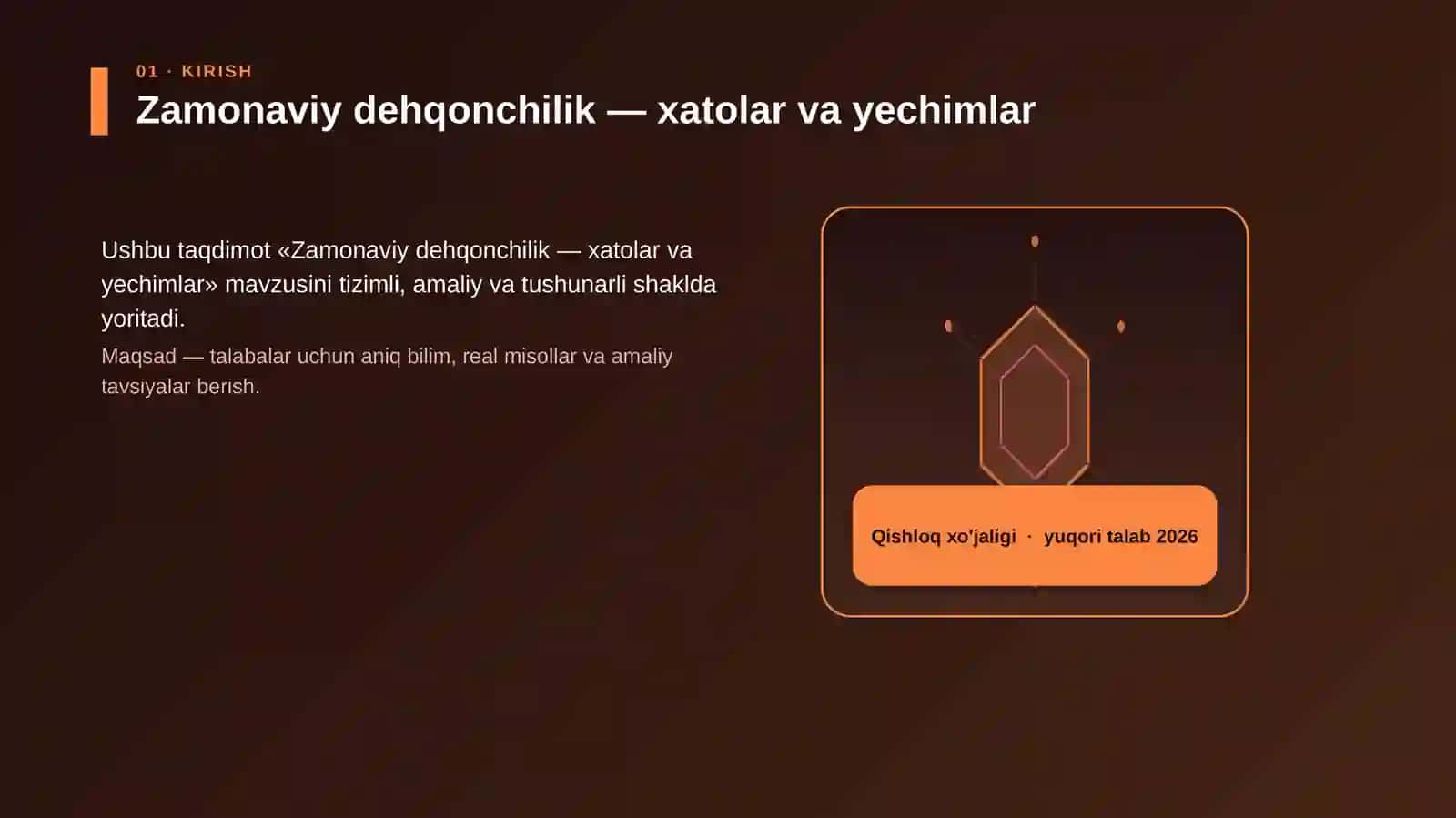 Zamonaviy dehqonchilik — xatolar va yechimlar 3
