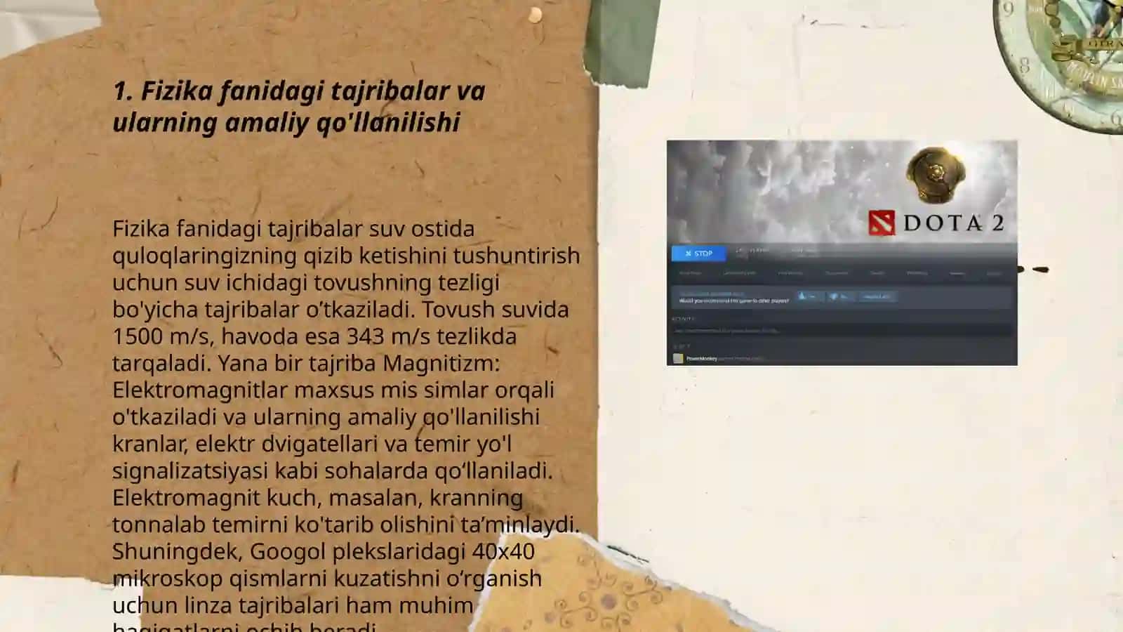 Fizika fanidagi tajribalar va ularning amaliy qo'llanilishi 3