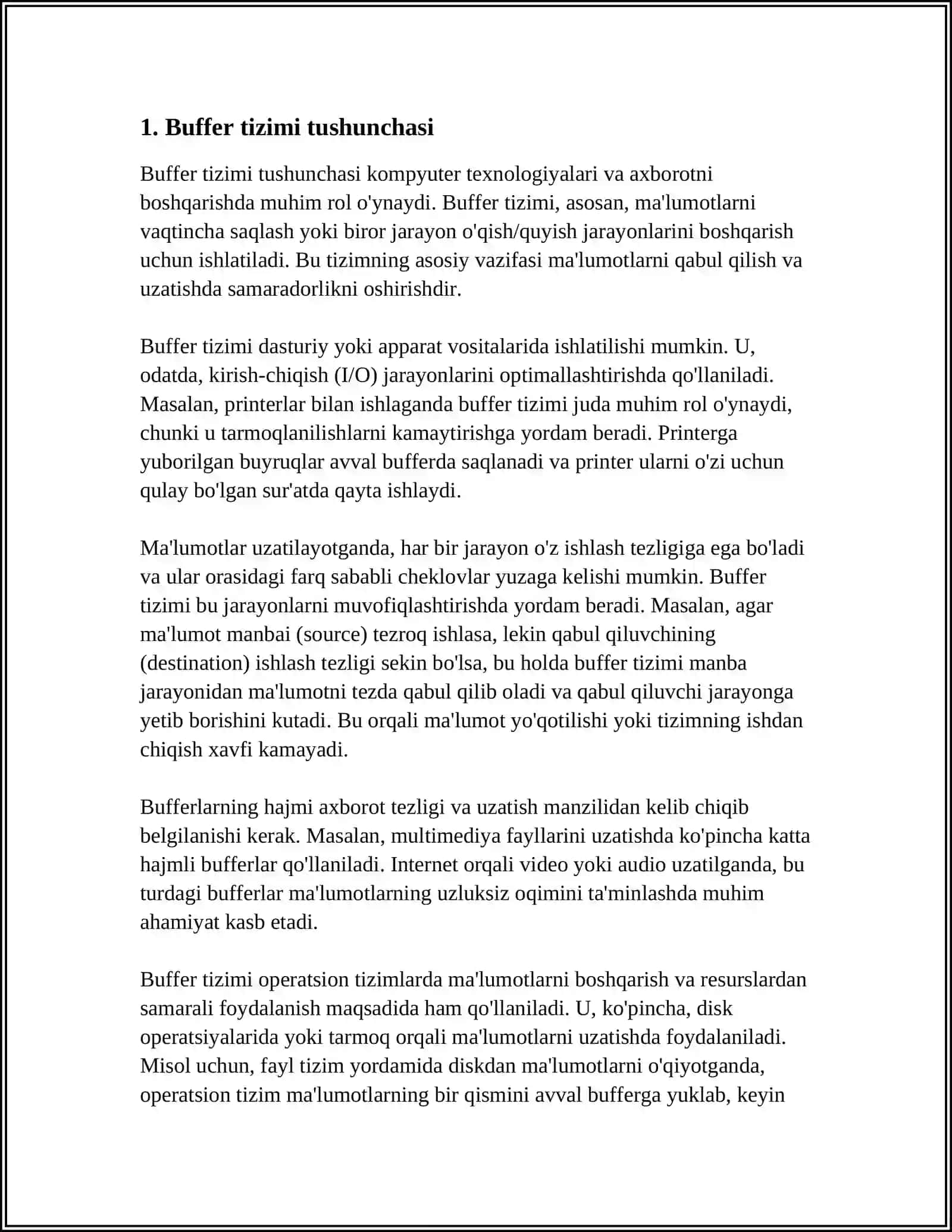 BUFER SISTEMA 3