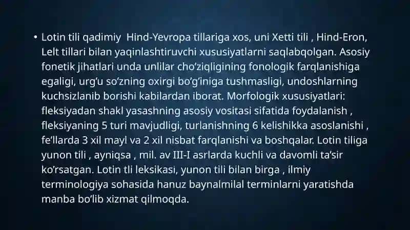 LOTIN TILI TARIXI 3