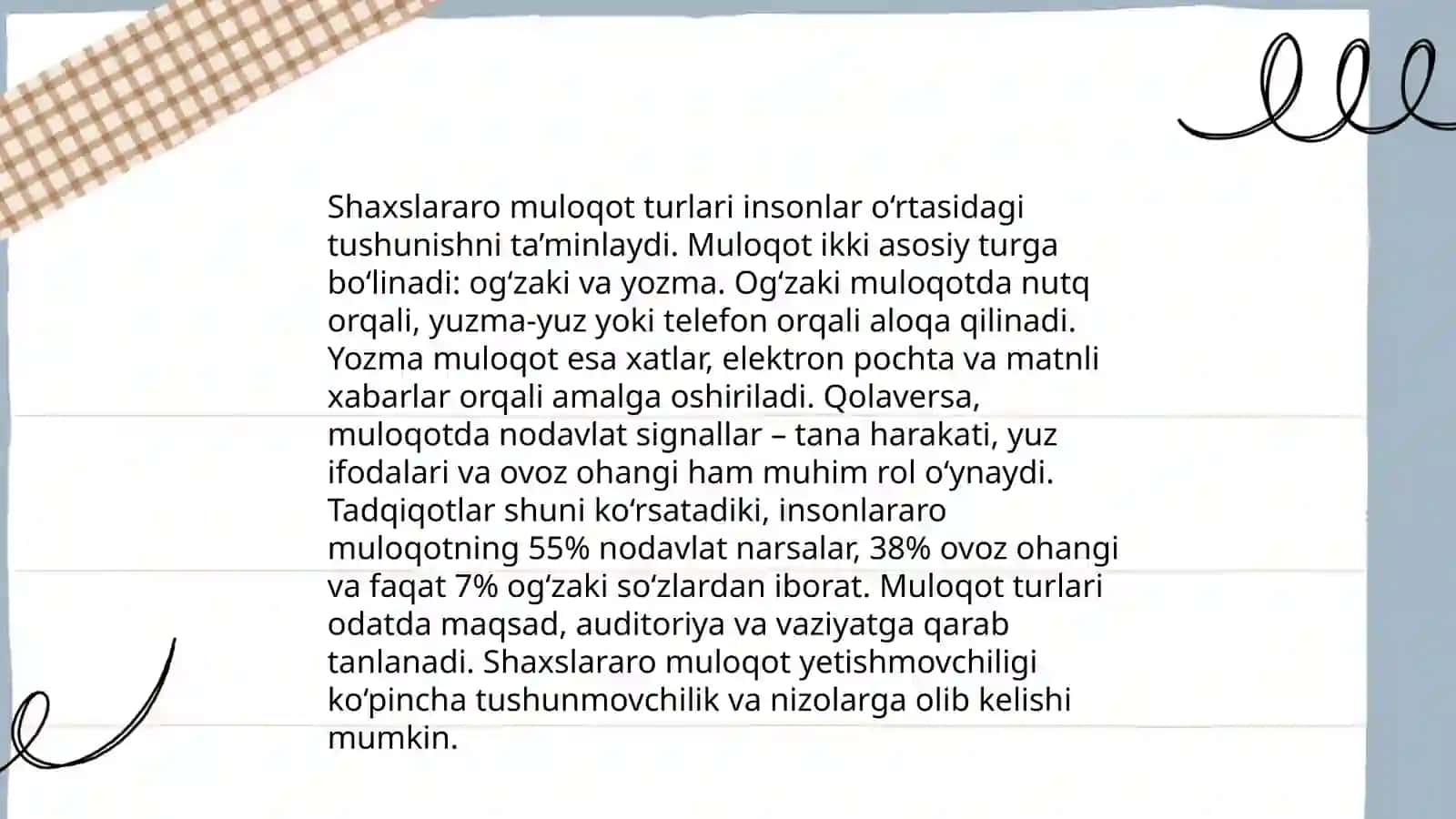 Shaxslararo munosabatlar va ularning kechishi 3