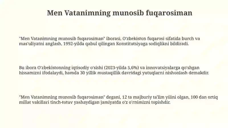 Men Vatanimning munosib fuqarosiman 3