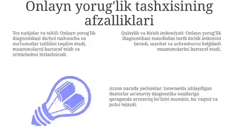 Onlayn yorug'lik diagnostikasi 3