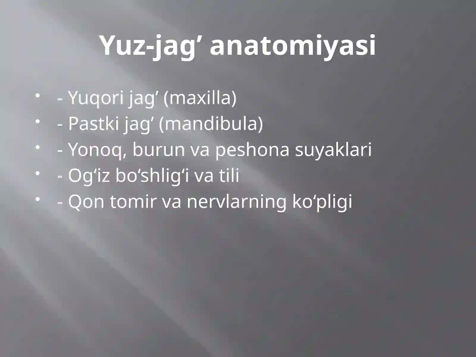 Yuz-jag’sohasidajarohatlarivauningasoratlari(shok,asfiksiya,qonketish) 3