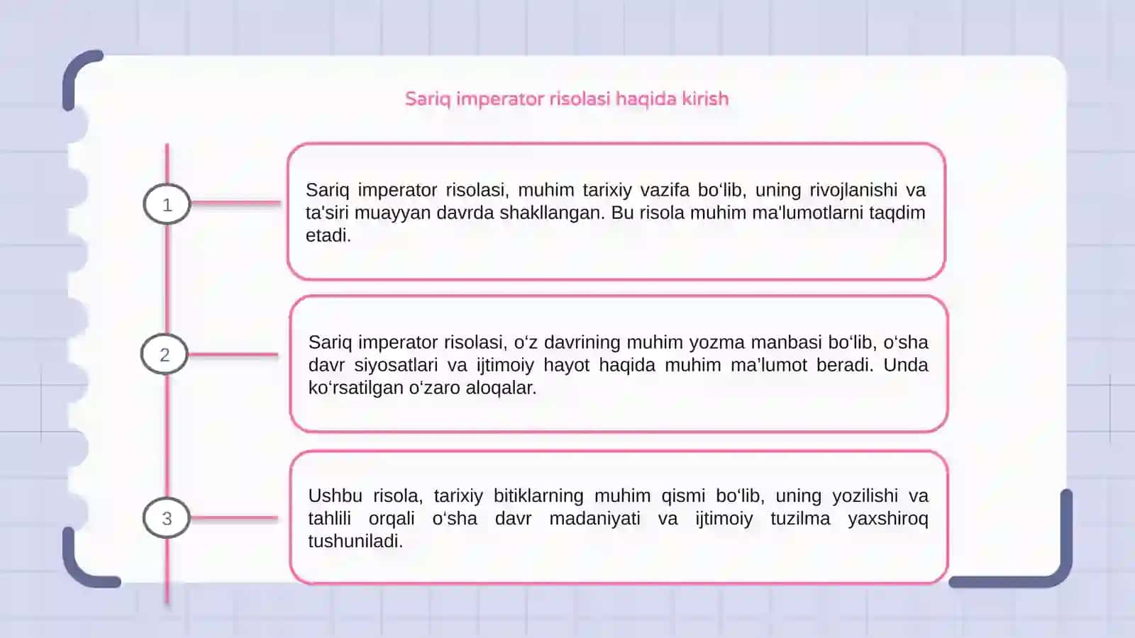 Sariq imperator risolasi 3