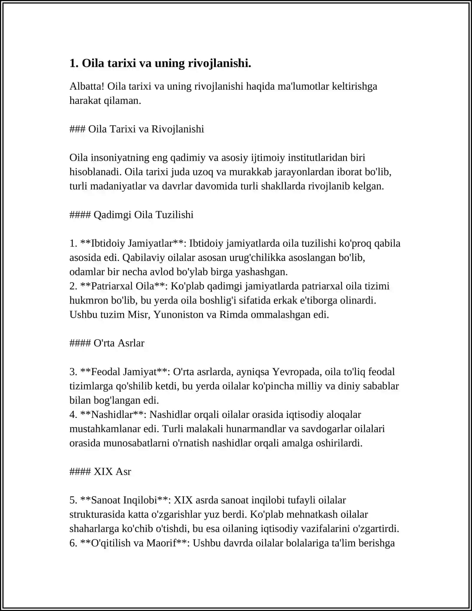 OILAVIY TARIX. O’ZARO MUNOSABATLARDA XULQ PATTERNLARINING O’TISH MEXANIZMI SIFATIDA 3