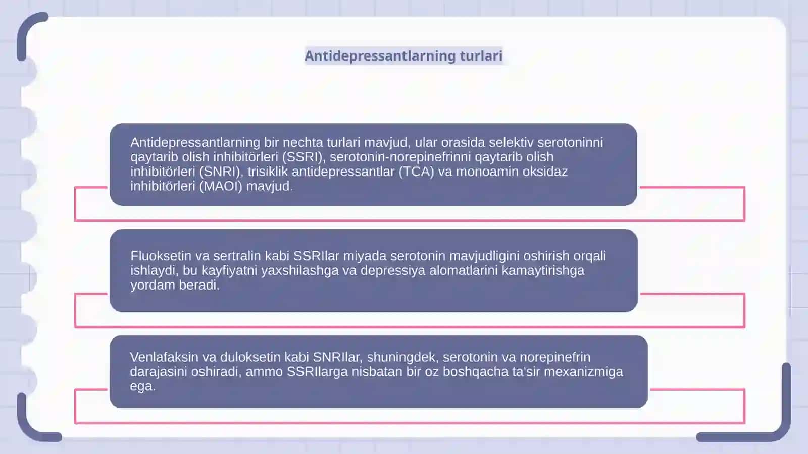 Antidepressantlarning turlari 3