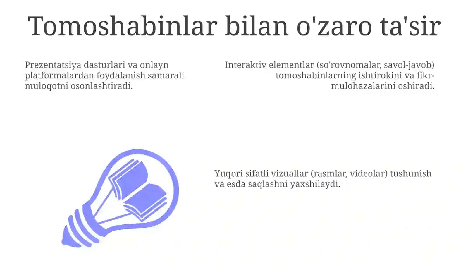 Axborotlarni taqdimot koʻrishida shakllantirish texnologiyasi 3