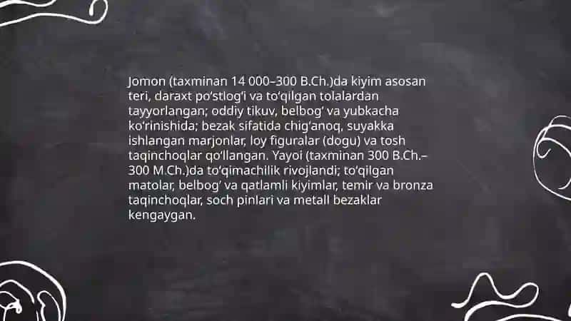 Yaponiya kostyumini davrlar bo'yicha o'rganish 3