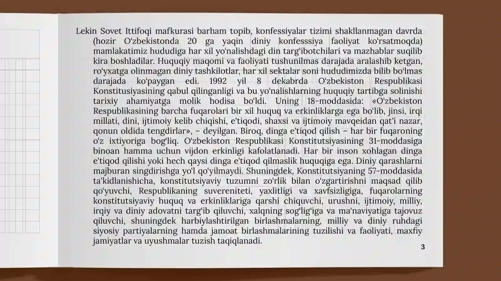 Dinshunoslik fanida konstitutsyaviy islohotlar hamda ularning mazmun-mohiyati 3