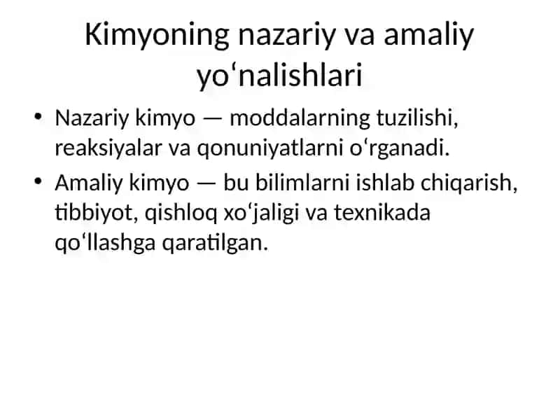 Amaliy kimyo fanining vujudga kelishi va rivoji 3