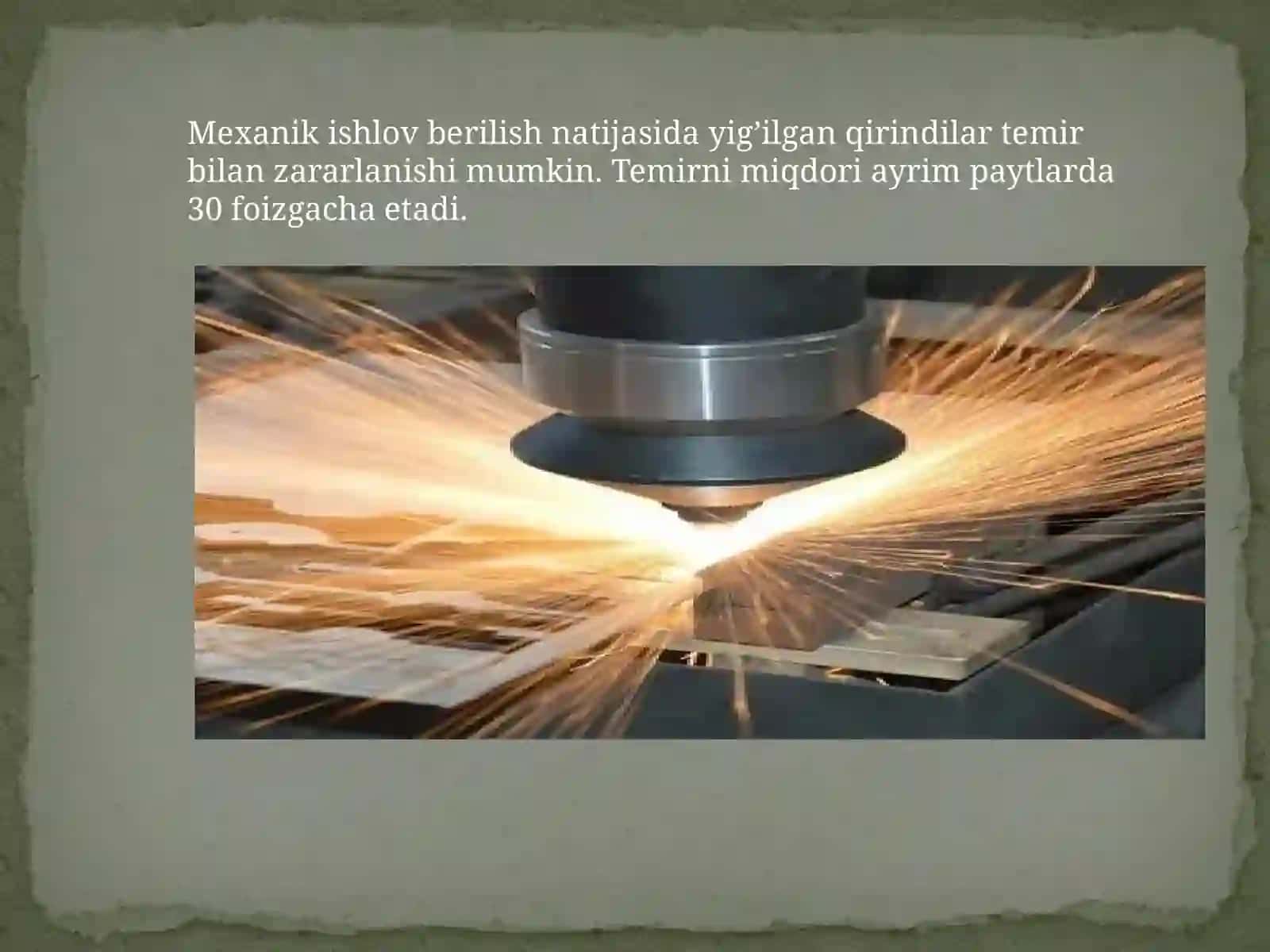 Rangli metallarning vaqotishmalarining qirindilarini hosil bo‘lishi va qayta ishlash 3