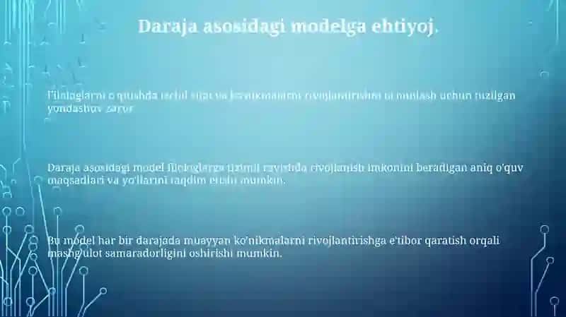 Daraja-asosli filolog tayyorlash modeli 3