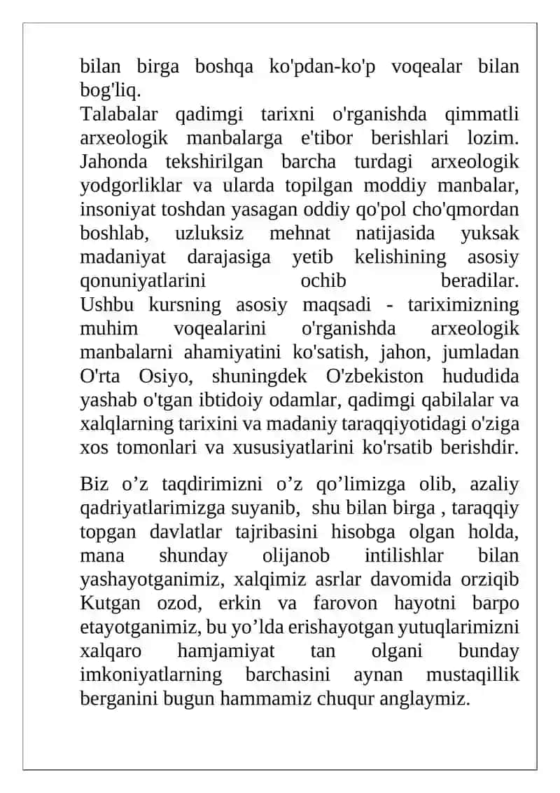 O’zbekistonda arxealogiya fanining rivojlanishi 3