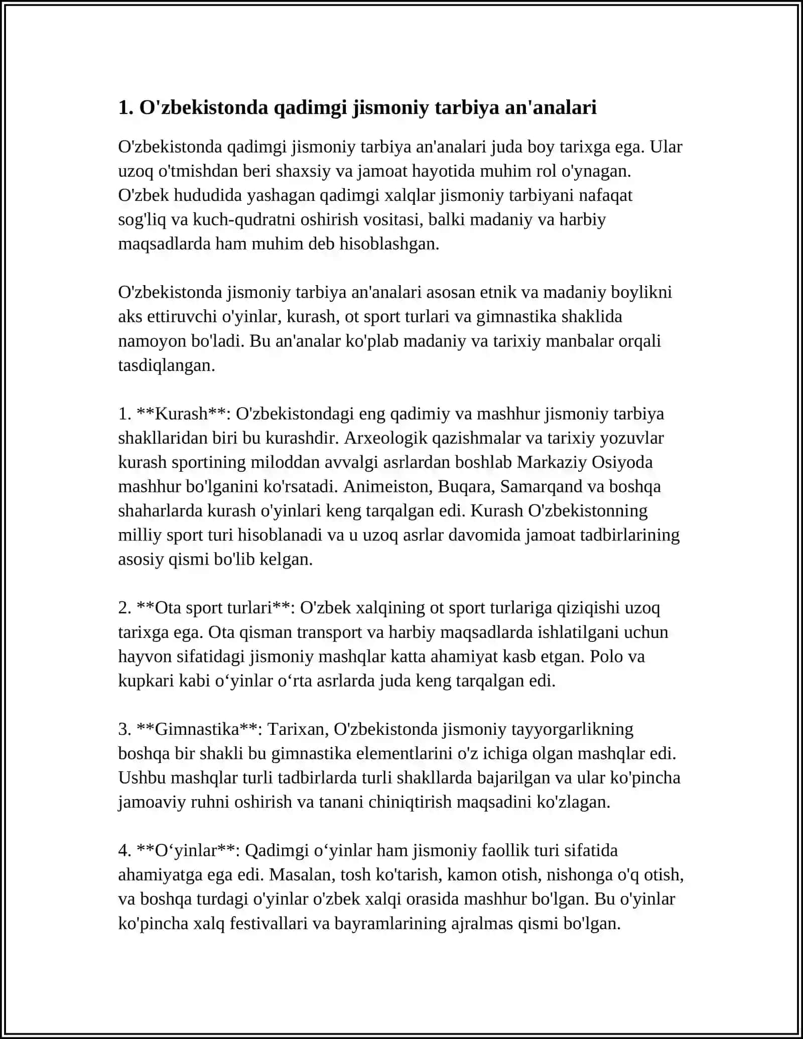 O'ZBEKISTONDA JISMONIY MADANIYAT HARAKATLARI (TARIX) 3
