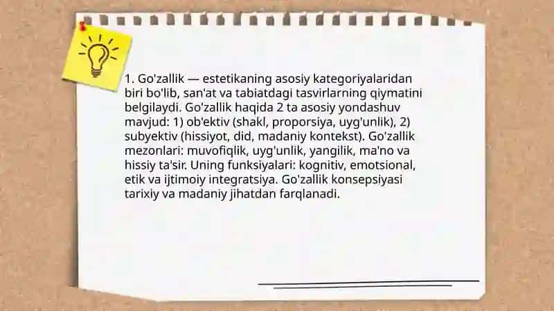Estetikaning asosiy kategoriyalari 3