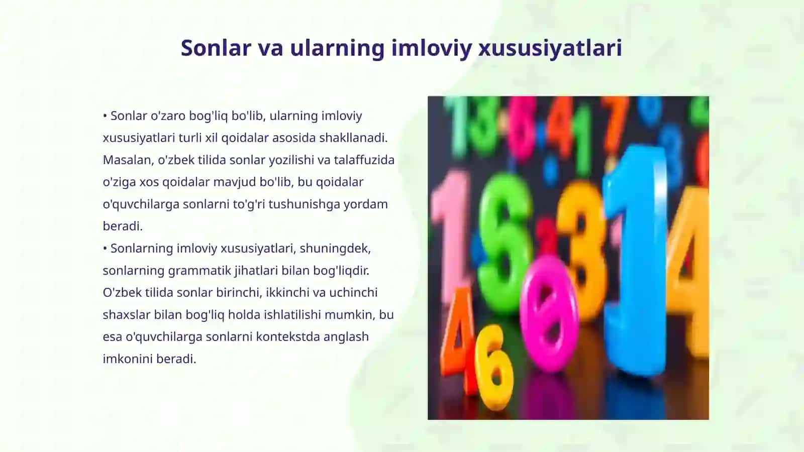 Sonlar va ularning imloviy xususiyatlari 3