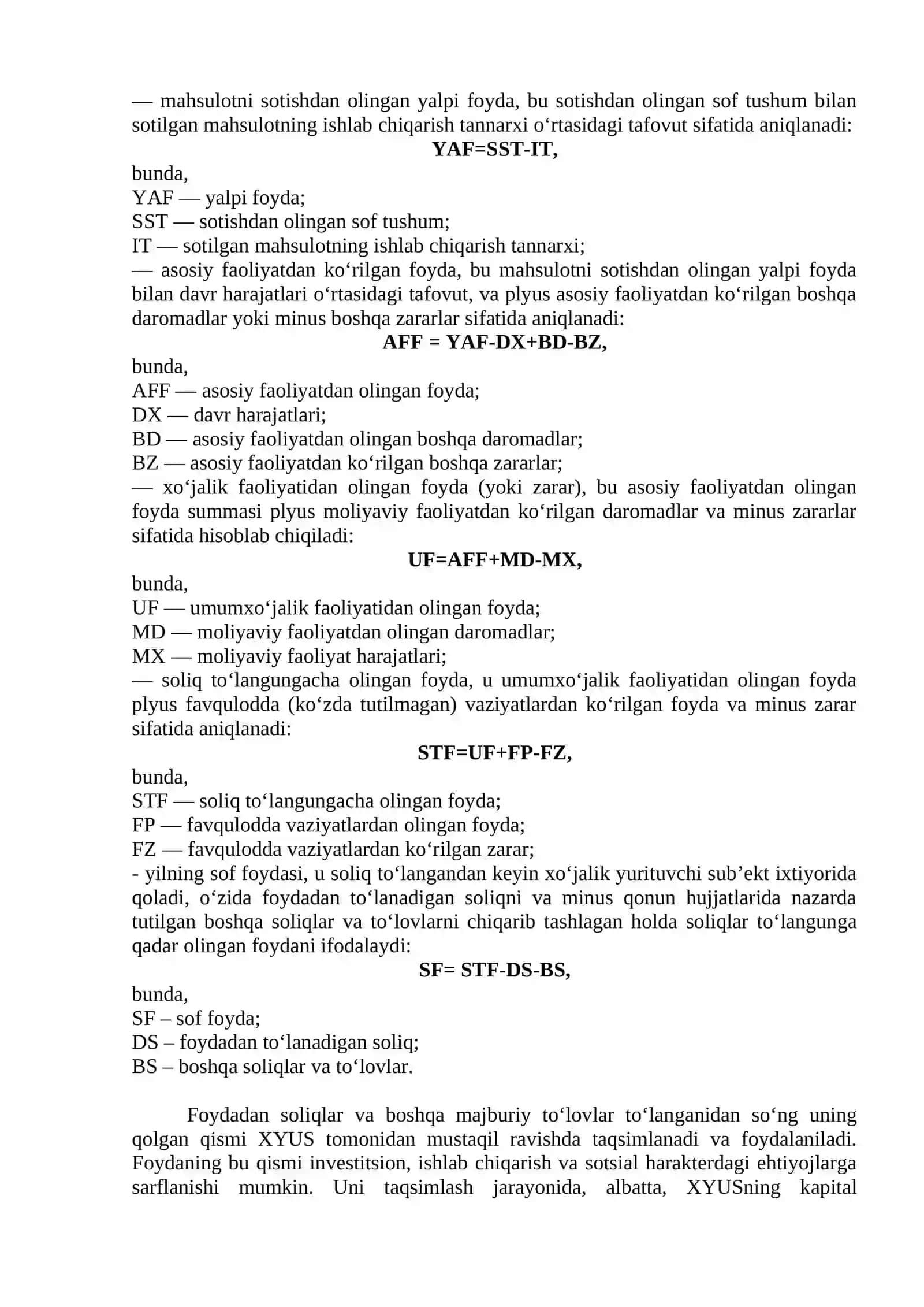 Xo‘jalik yurituvchi sub’ektlarning foydasi va rentabelligi 3
