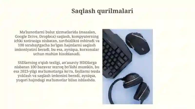 Kompyuterning qo'shimcha qurilmalari 3