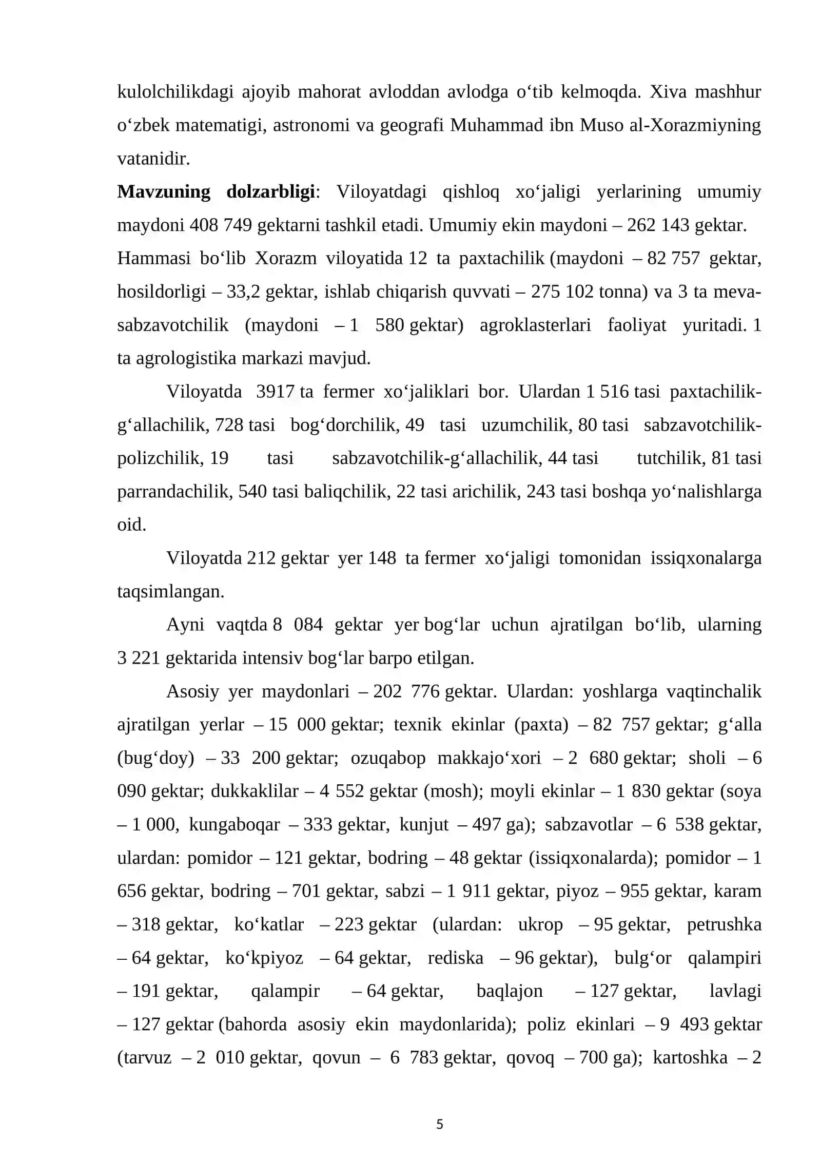 Xorazm viloyati geografiyasi va iqtisodiysi 3