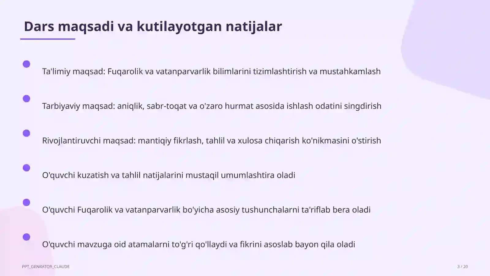 Fuqarolik va vatanparvarlik (8-sinf) 3