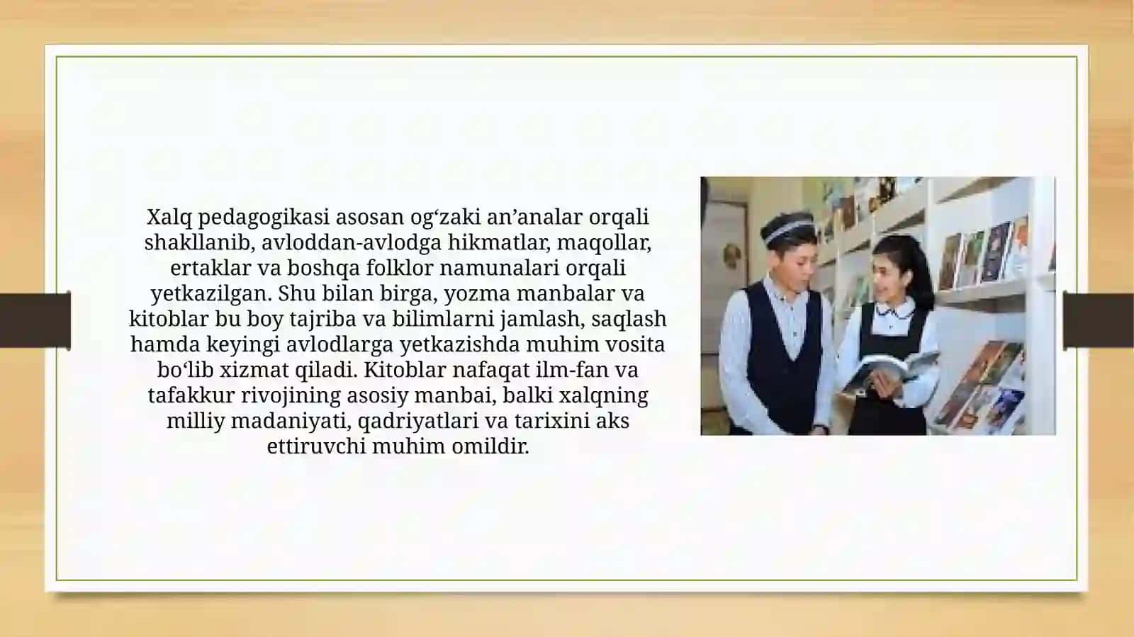 Xalq pedagogikasida kitobxonlik madaniyati 3