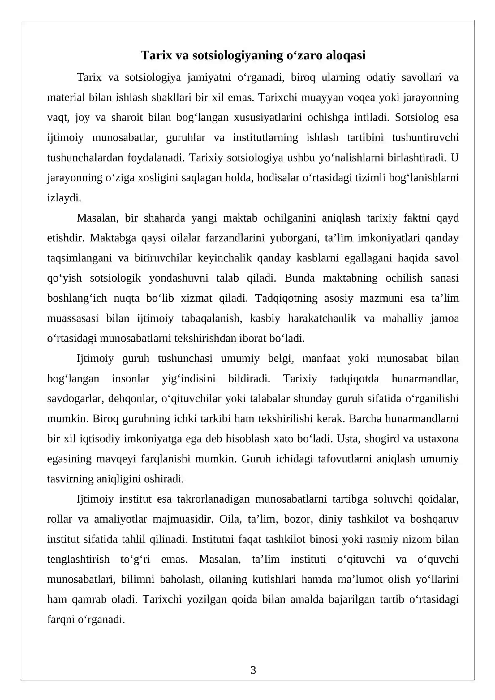 Tarixiy tadqiqotlarda sotsiologik uslublar 3