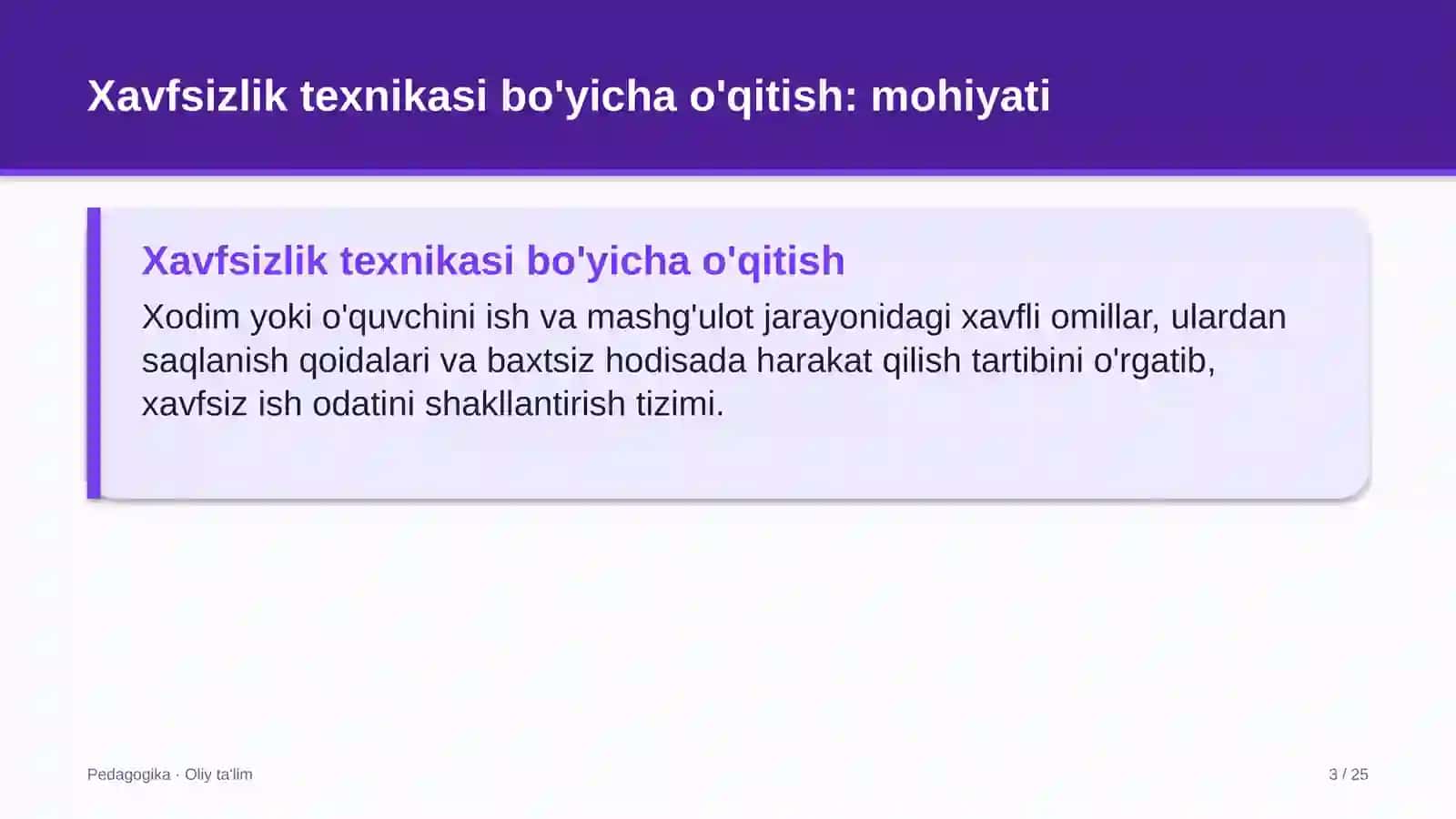 Ekoturizmda xavfsizlik texnikasi bo'yicha o'qitish 3