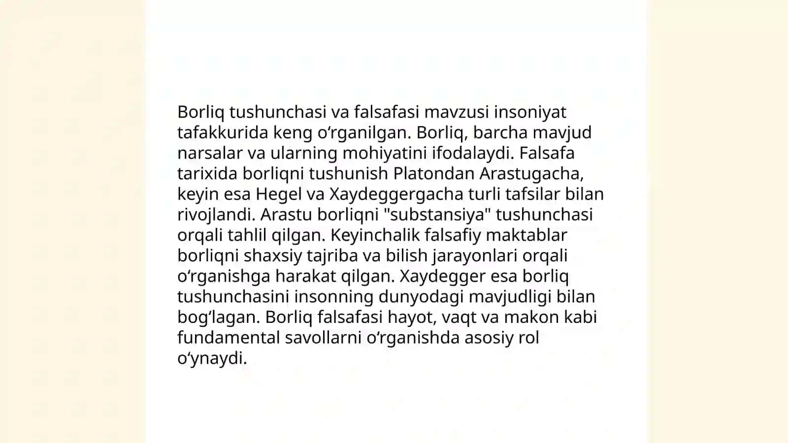 Borliq falsafasi 3