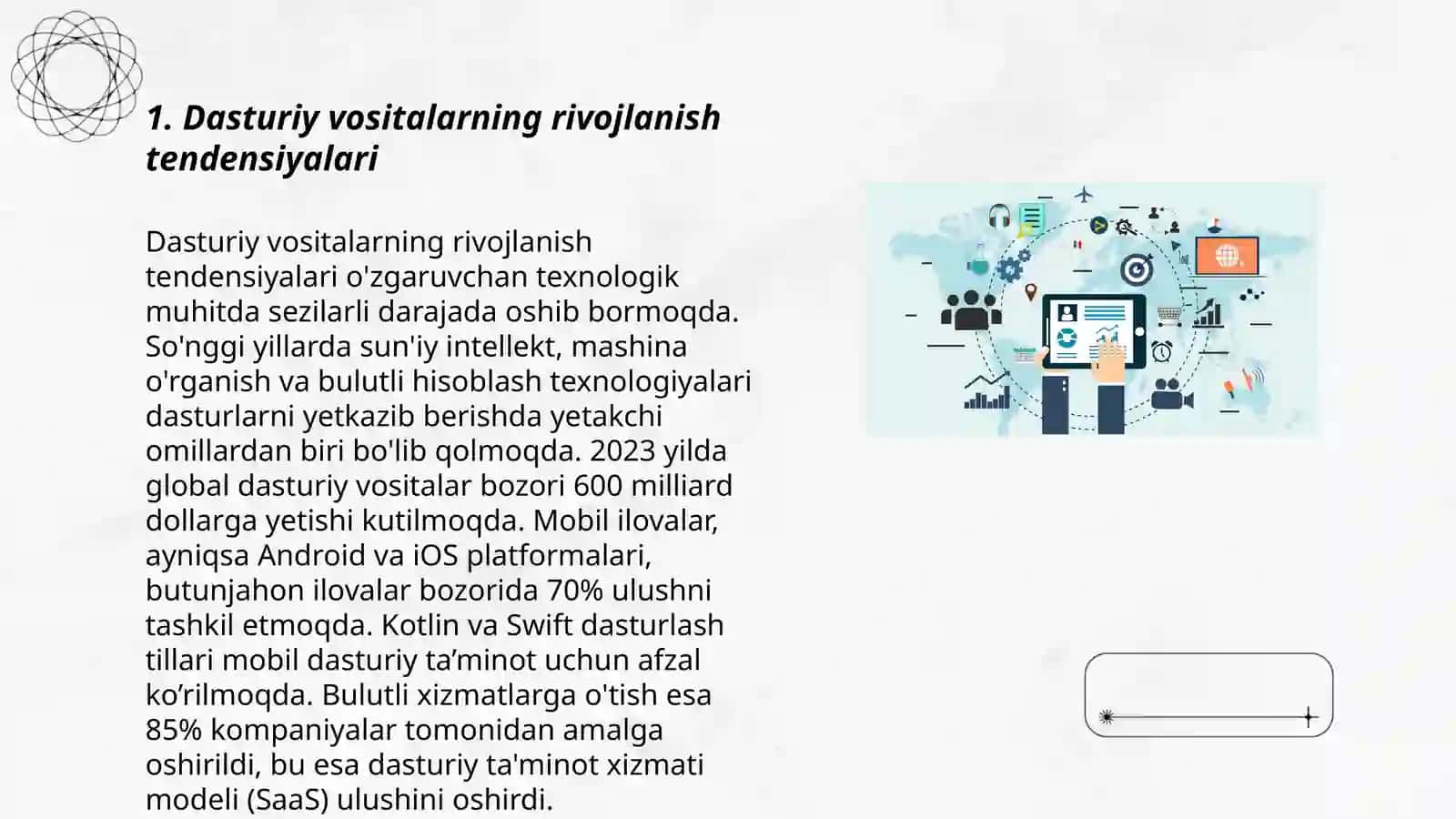 Zamonaviy dasturiy vositalar bilan ishlash axborot texnologiyalari 3