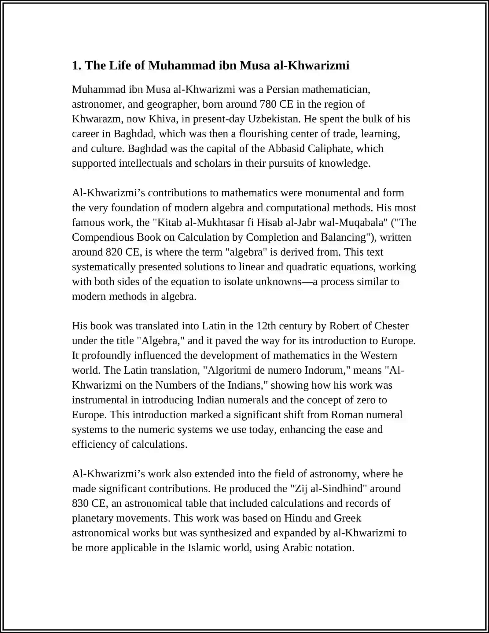 MUHAMMAD IBN MUSA AL-KHWARIZMI 3