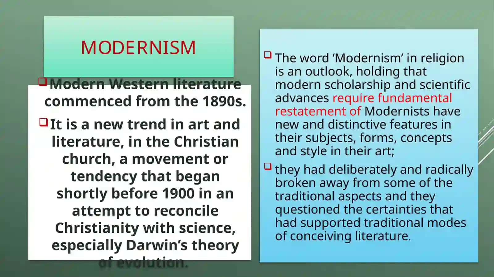 Modernism 3