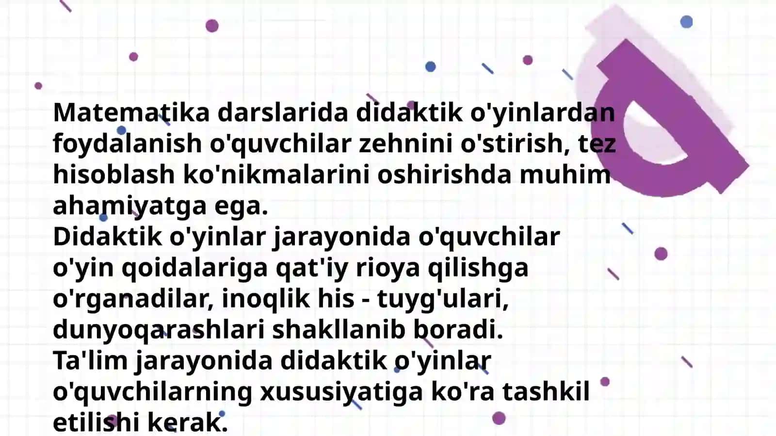 Og‘zaki va yozma hisoblashga doir didaktik topshiriqlar 3