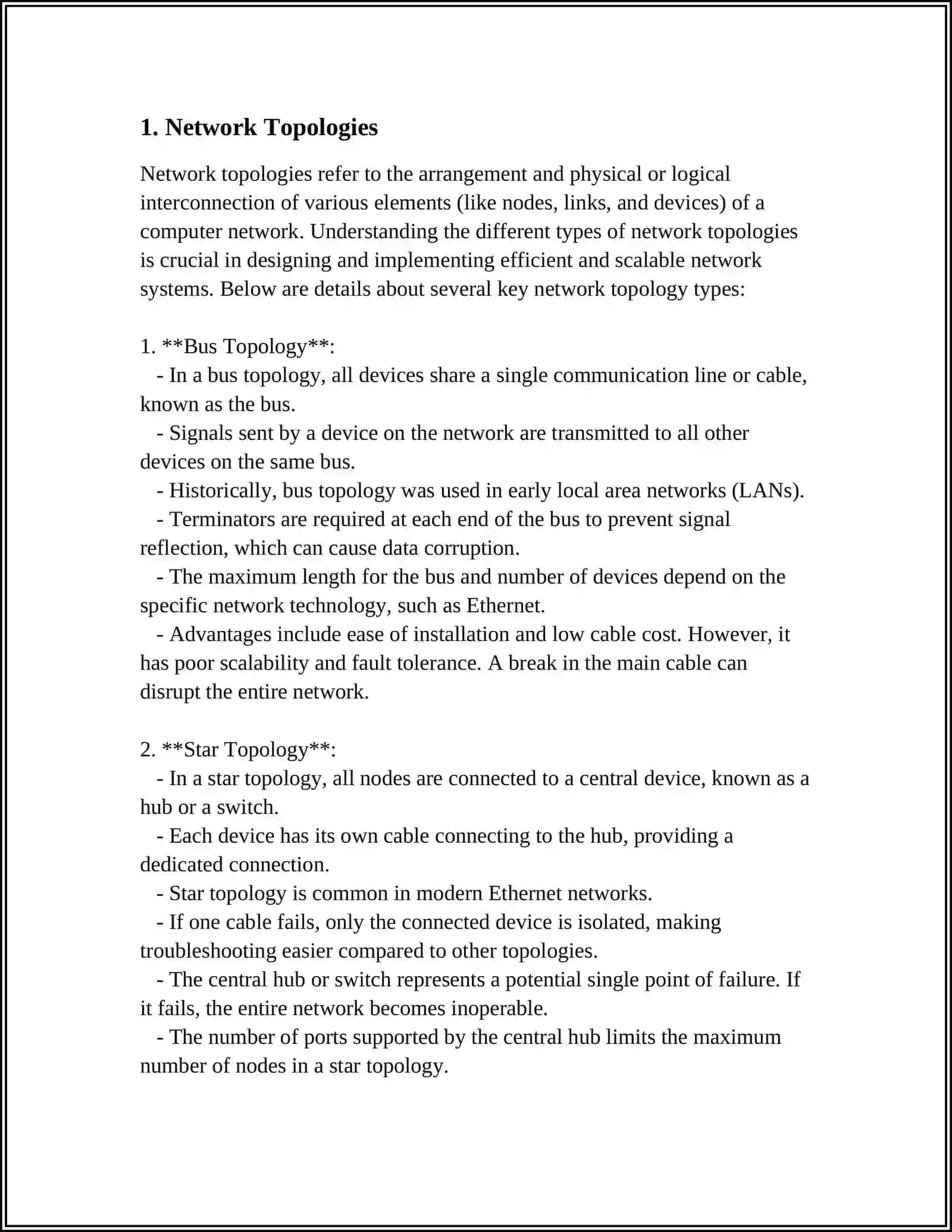 Network Topologies 3