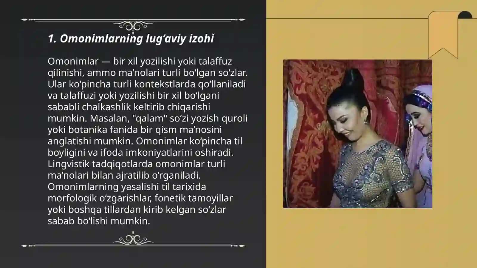 Omonimlar. Omoformalar. Omonimlarning yuzaga kelishi sabablari 3