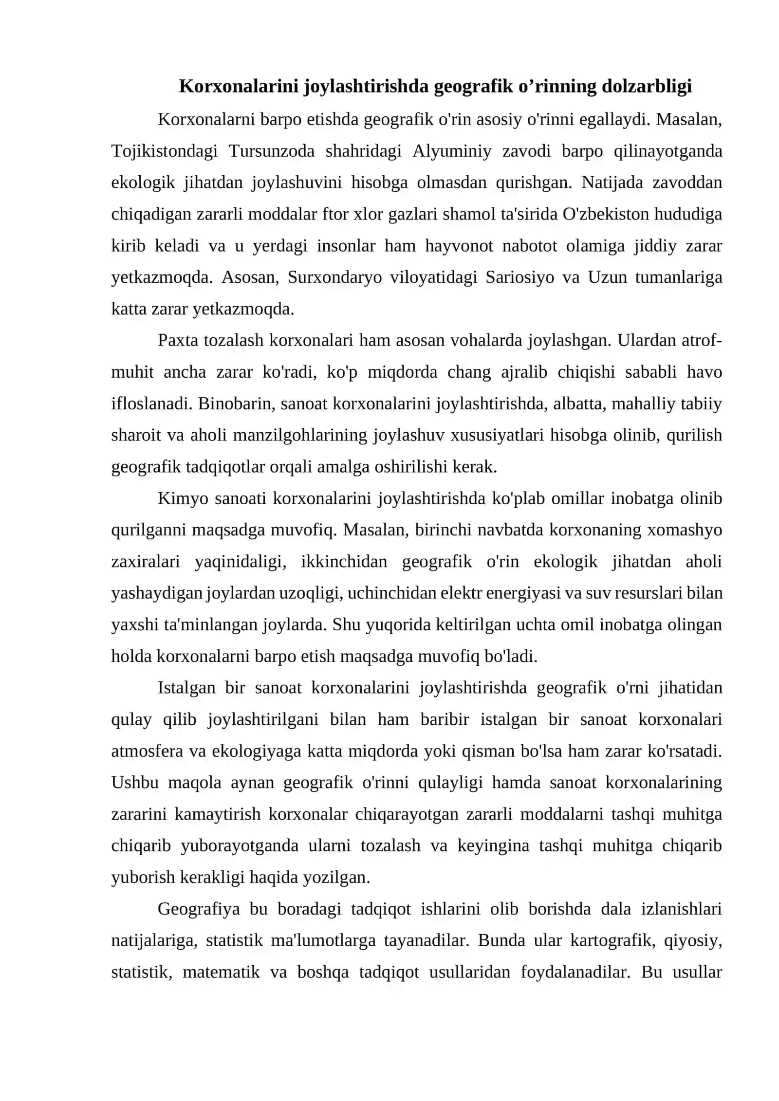 KORXONALARNI JOYLASHTIRISHNING MOHIYATI, AHAMIYATI VA OMILLARI.docx 3
