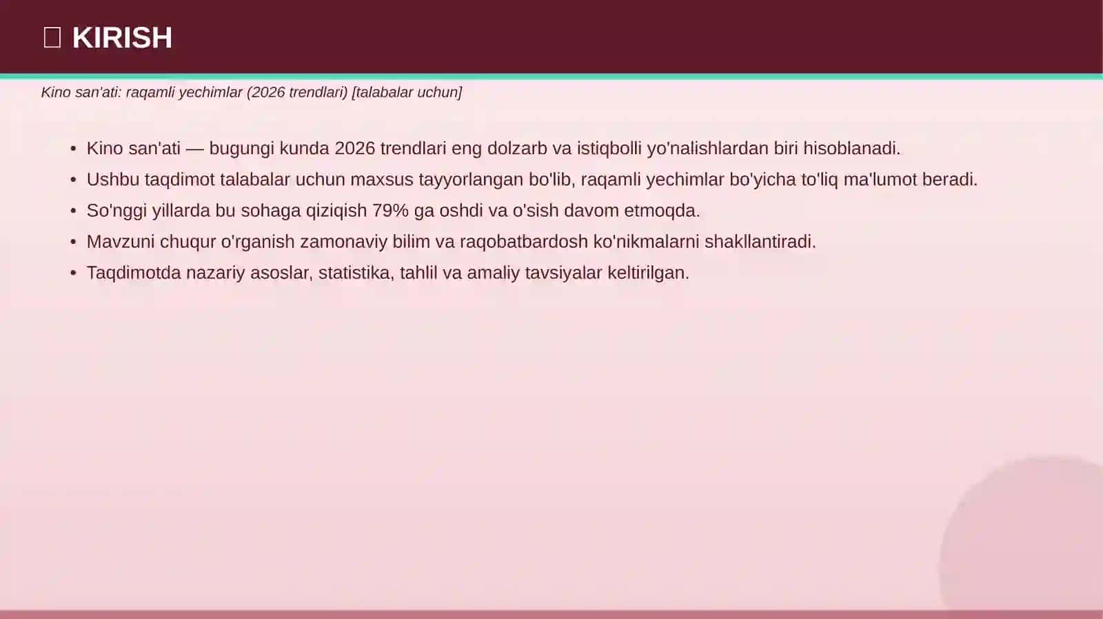 Kino san'ati: raqamli yechimlar (2026 trendlari) [talabalar uchun] 3