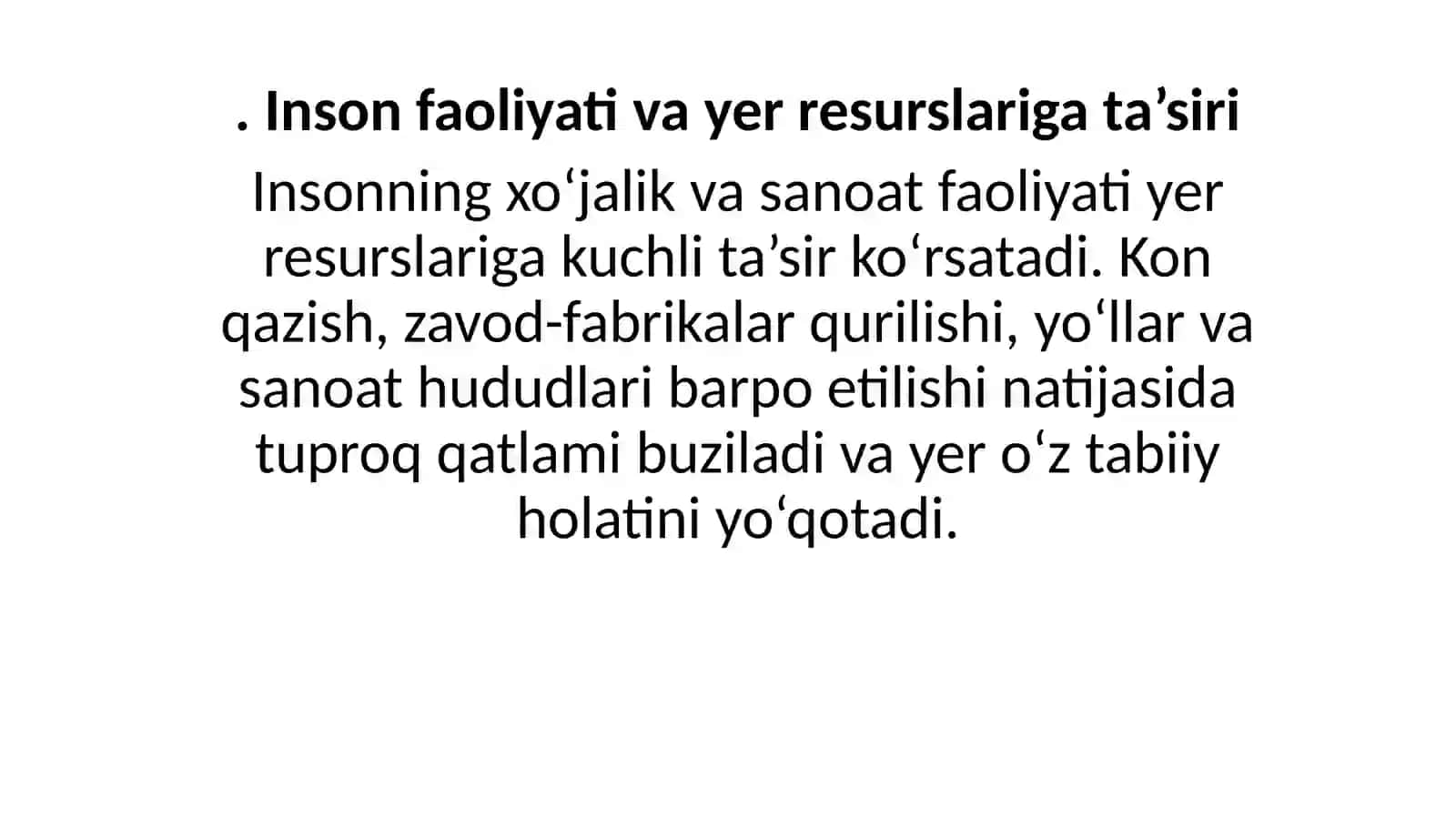 Meliorativ tuproqshunoslik fanidan mustaqil ish taqdimoti 3