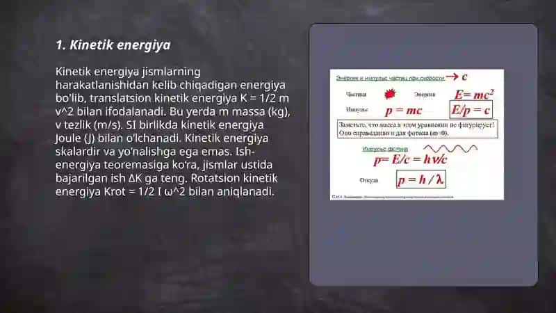 Energiya va Impuls 3